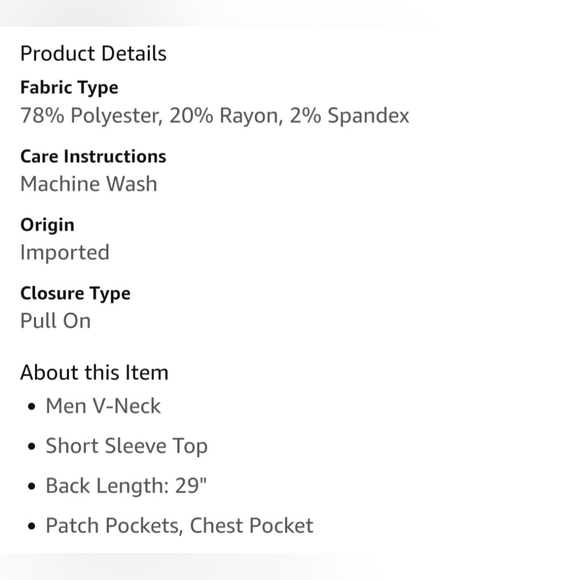 CHEROKEE REVOLUTION MEN'S WW670 SCRUB TOP. ROYAL BLUE 4XL. NWT.(A18) - Picture 5 of 5